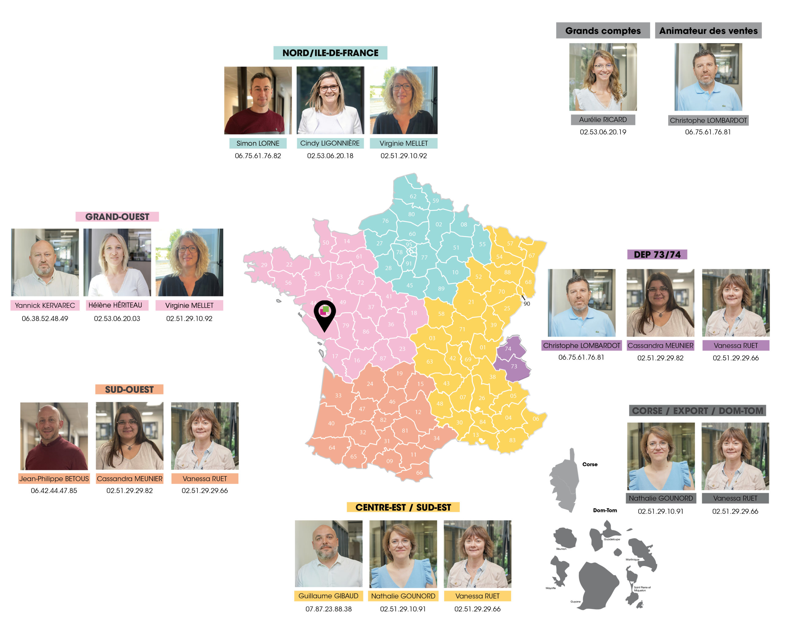 Carte commerciale 2025